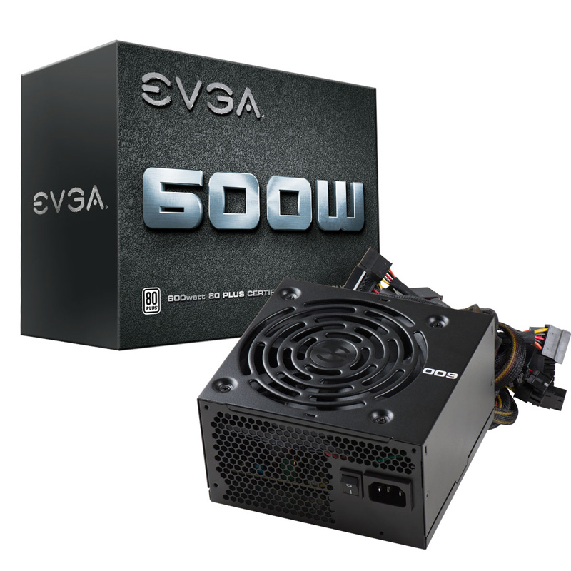 EVGA 600 W1 80PLUS认证 600W额定功率台式机电源